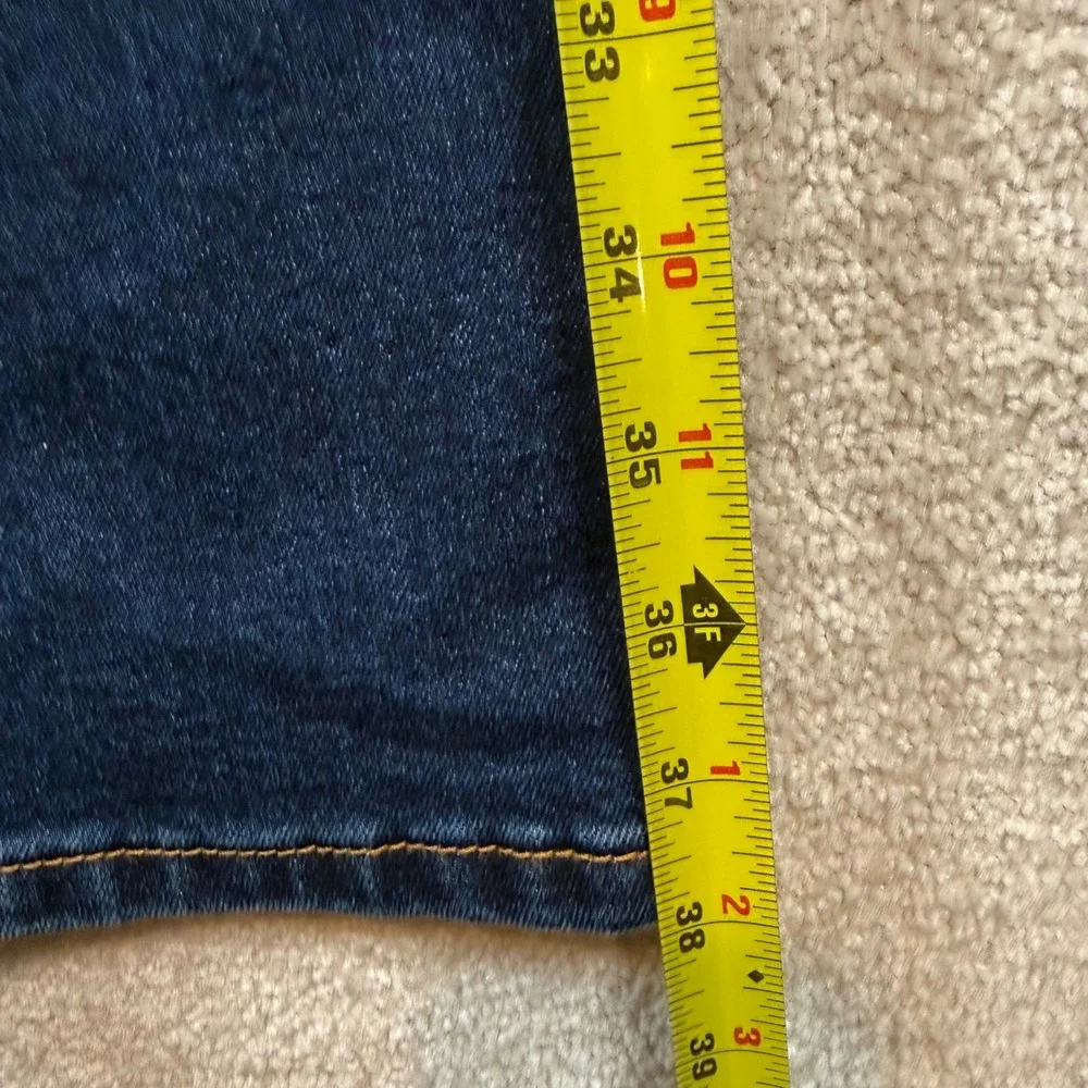 Levis 502 Taper Jeans Mens‎ 36x30 Blue Dark Wash Stretch Denim